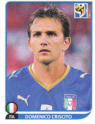 Domenico Criscito Italy samolepka Panini World Cup 2010 #418
